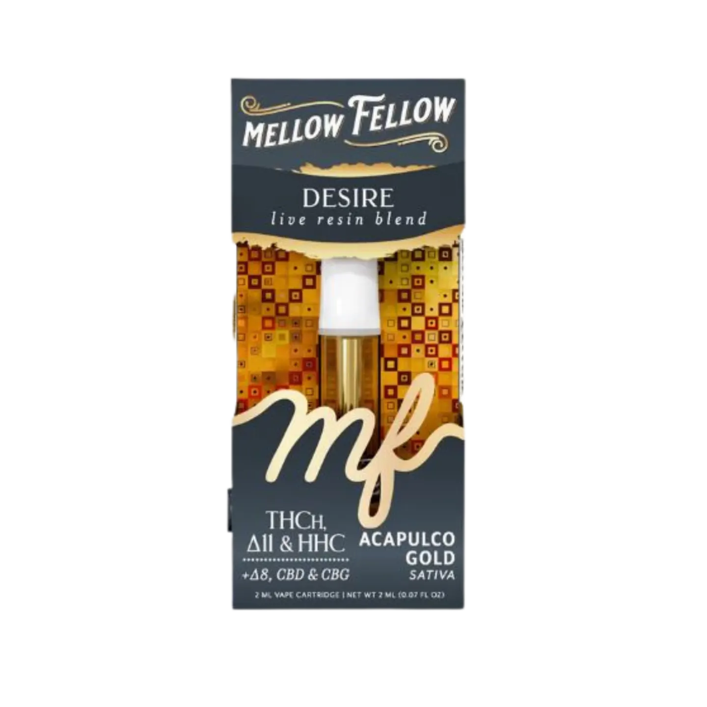 Mellow Fellow 2ml Live Resin Cartridge Acapulco Gold